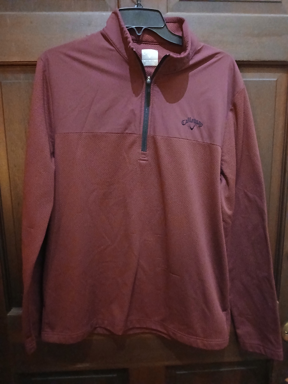 Callaway Men's Quarter-Zip Golf Pullover - Burgundy Size M